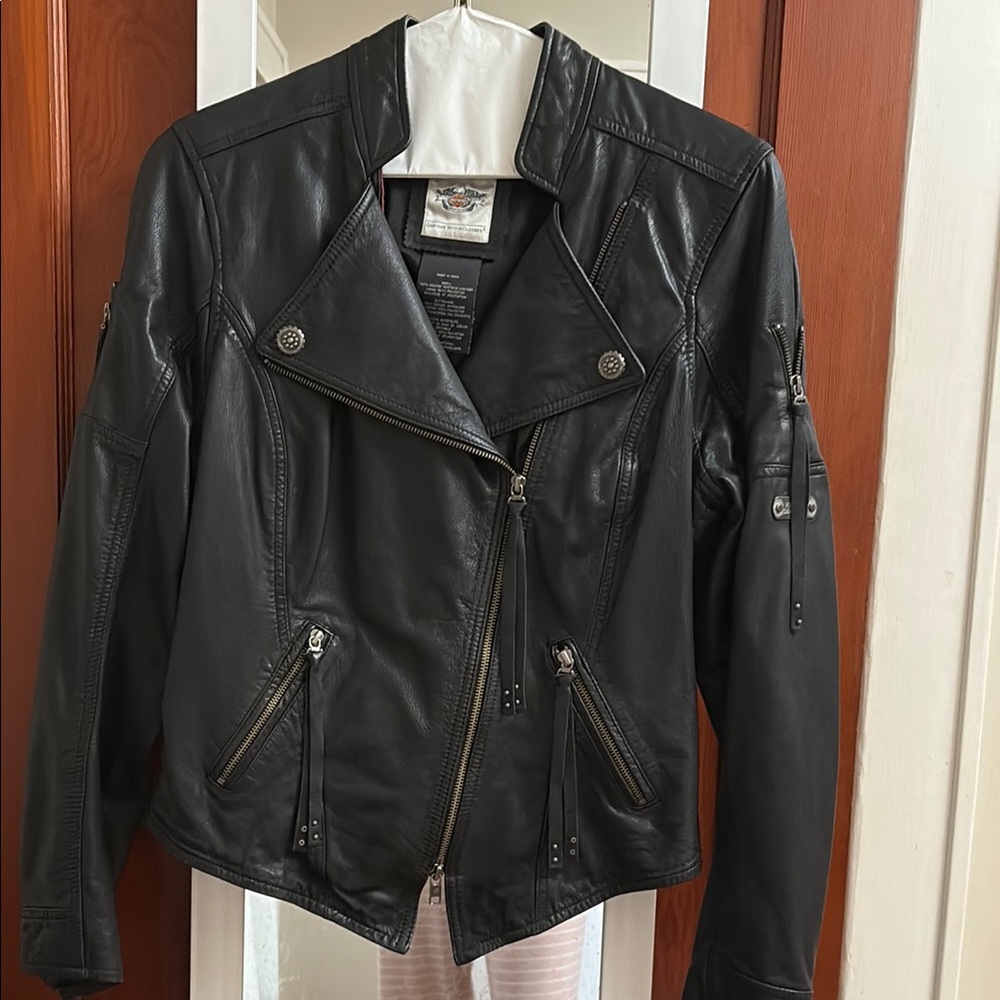 Black Leather Biker Jacket